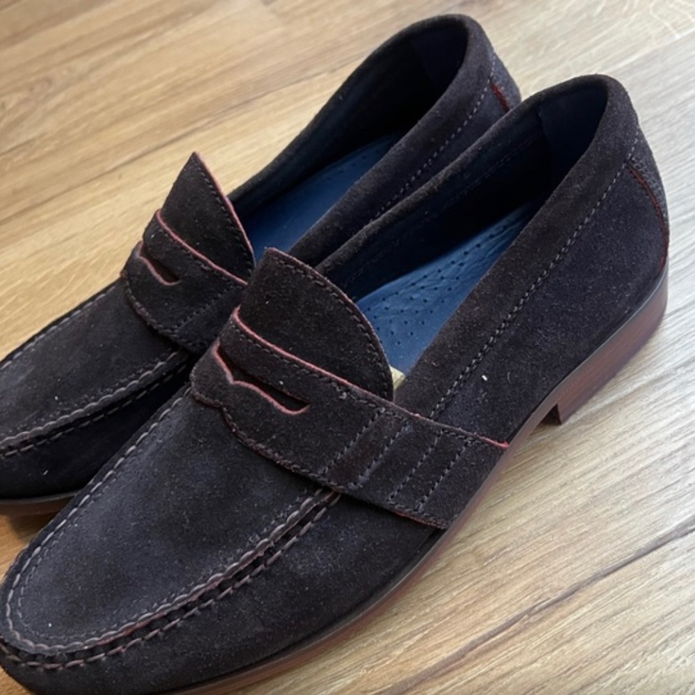 Suede Cole Haan men’s loafers